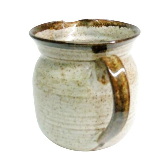 Studio Art Pottery SERVING PITCHER 36oz Speckled 5.5"T Signed Craig T Roberts - Picture 5 of 8